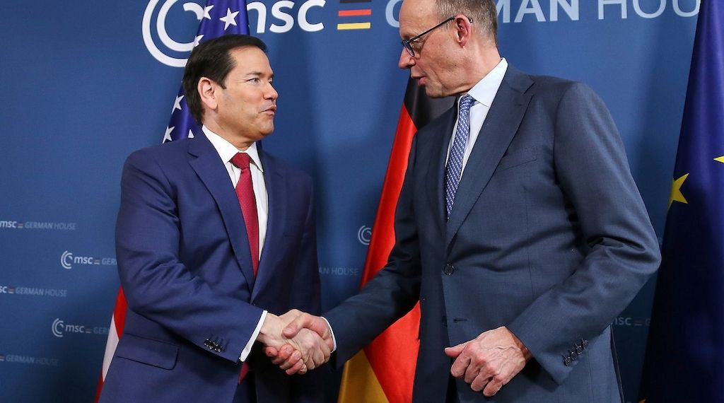 Merz mit US-Außenminister zusammengetroffen