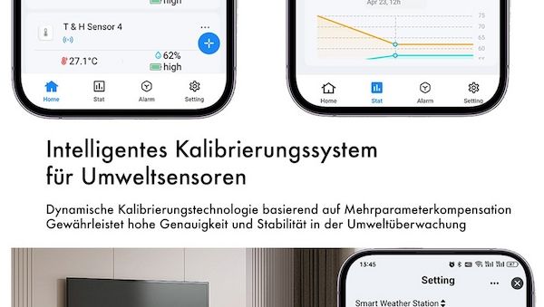 Klimaüberwachung für innen und außen – alles im Blick per App