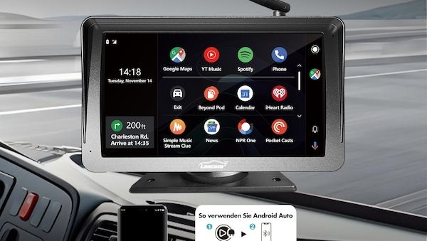 Smarte Rückfahrhilfe mit Multimedia – kabellos, solarbetrieben & appfähig