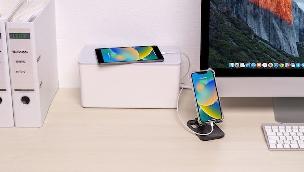 Ordnung & Power am Arbeitsplatz – Steckdosenleiste mit integrierter Kabelbox