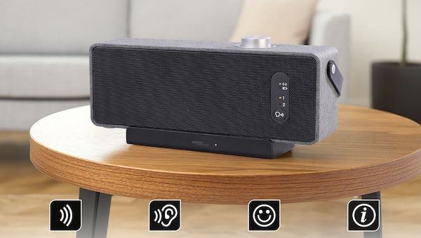 Klarer TV-Ton direkt am Lieblingsplatz – mobiler Lautsprecher mit Funkübertragung