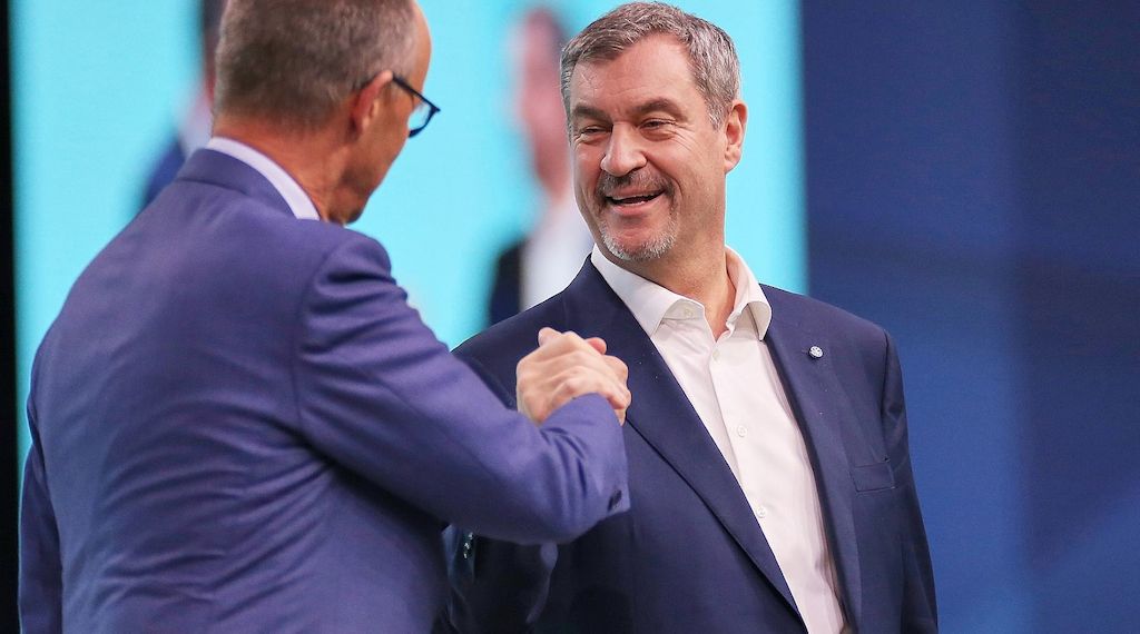 Söder lobt Merz als "unseren Trumpf bei Trump"