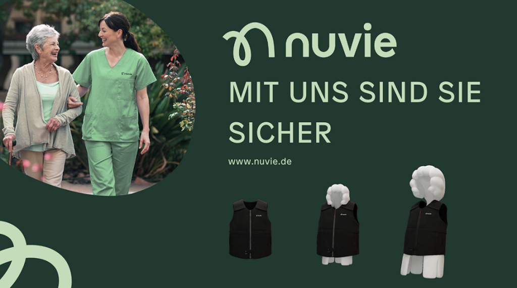 Pflegeunternehmen Nuvie setzt neue Maßstäbe: Investoren für innovative Airbag-Weste gesucht
