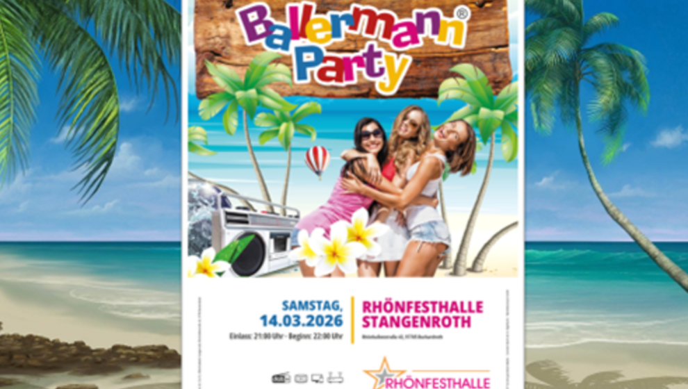 Saisoneröffnung: Stangenroth lädt zur originalen Ballermann Party ein