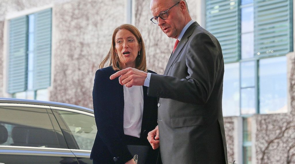 Merz spricht mit EU-Parlamentspräsidentin über Europäischen Rat