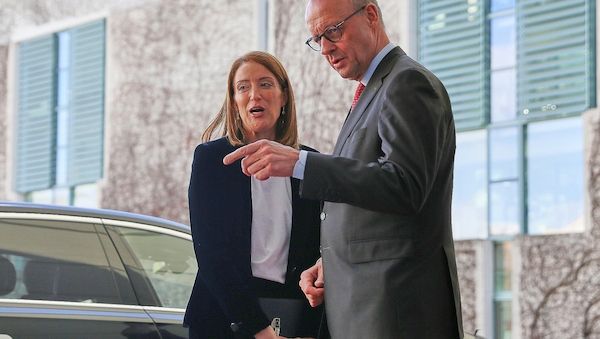 Merz spricht mit EU-Parlamentspräsidentin über Europäischen Rat