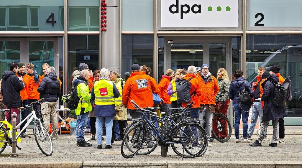 Gewerkschaft mit Streik bei dpa zufrieden