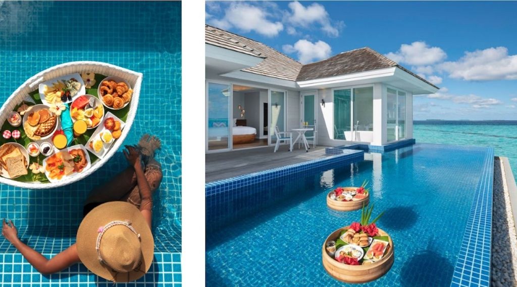 Kandima Maldives: „Frühstück in Sicht!“ Das Lifestyle-Resort Kandima serviert ein „Floating Breakfast“ 