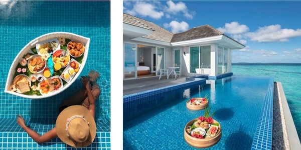 Kandima Maldives: „Frühstück in Sicht!“ Das Lifestyle-Resort Kandima serviert ein „Floating Breakfast“ 
