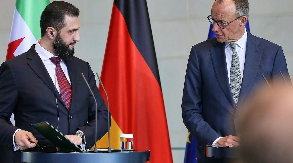 Merz sagt Syrien Unterstützung beim Wiederaufbau zu