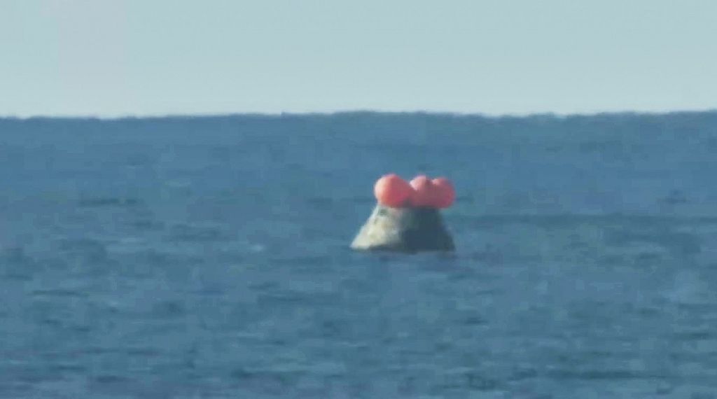 Artemis-2-Kapsel im Pazifik gelandet