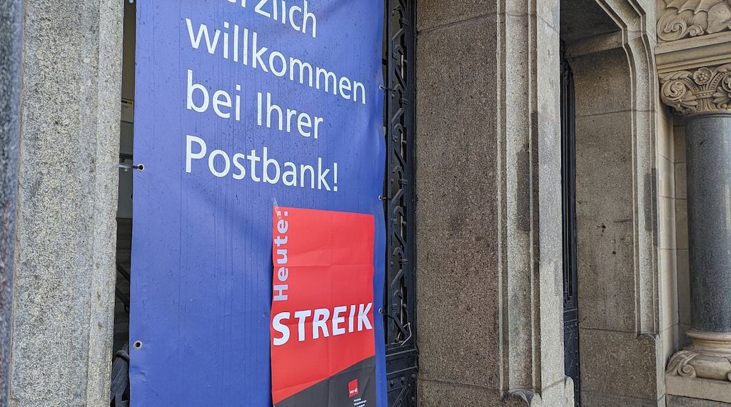 Verdi ruft zu Warnstreiks bei Postbank auf