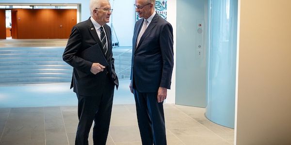 Kretschmann zu Abschiedsbesuch bei Merz