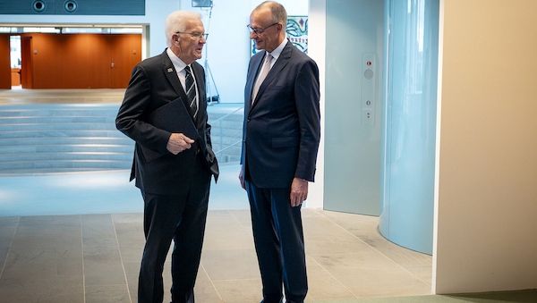 Kretschmann zu Abschiedsbesuch bei Merz