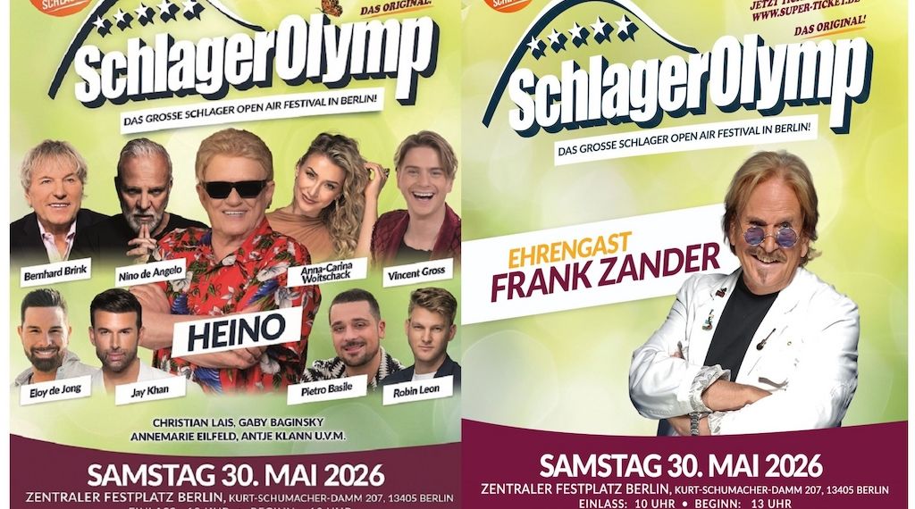 Free Tickets für den SchlagerOlymp (Open-Air) am 30. Mai in Berlin!