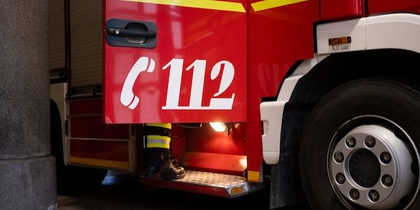 Großbrand in Beelitz - Wohnhaus und Garage in Flammen