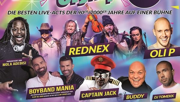 Diese Stars erleben Sie live beim 90/2000 Olymp auf dem Zentralen Festplatz am Kurt-Schumacher-Damm!