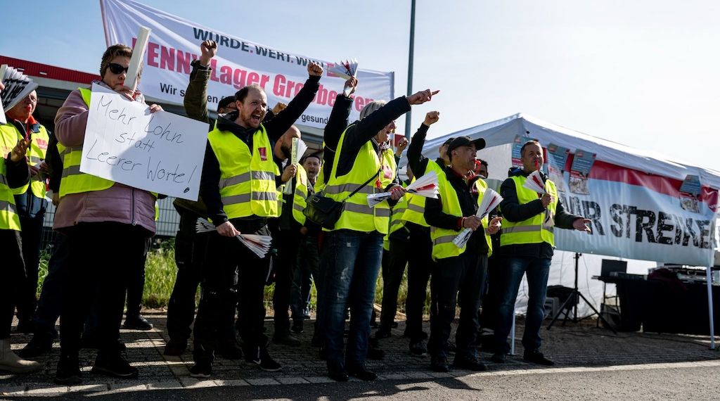 Verdi-Warnstreik im Großhandel in Berlin und Brandenburg