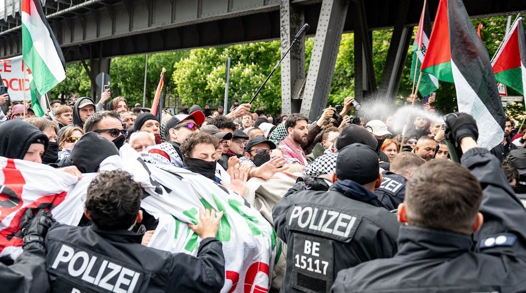 Palästina-Gedenktag-Demo: Aggressive Stimmung und Festnahmen