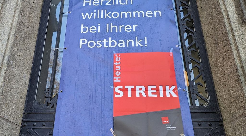 Verdi kündigt weitere Streiks bei der Postbank an