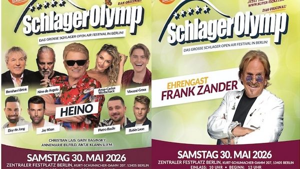 Free Tickets für den SchlagerOlymp (Open-Air) am 30. Mai in Berlin!