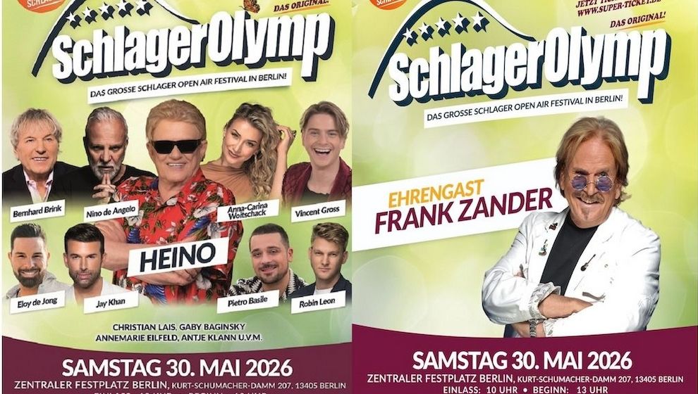 Free Tickets für den SchlagerOlymp (Open-Air) am 30. Mai in Berlin!