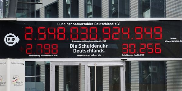 Öffentliche Schulden im ersten Quartal um 2,4 Prozent gestiegen