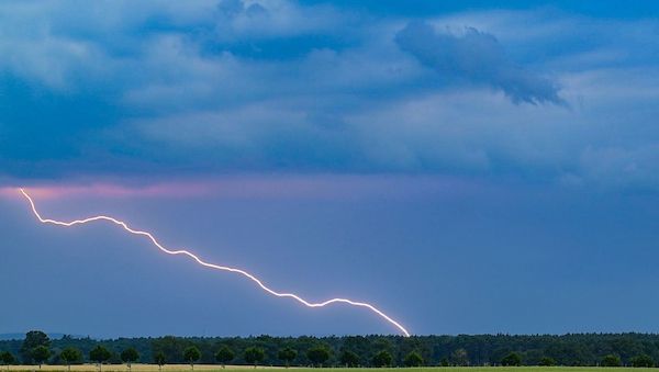 Starkregen und schwere Gewitter im Süden Brandenburgs