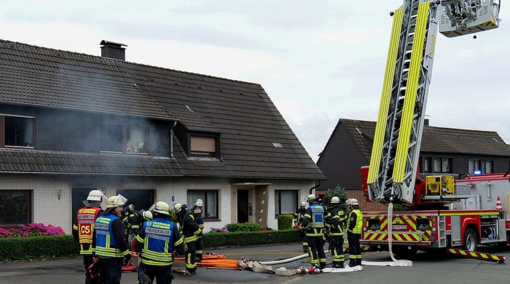 Brand von Lithium-Akkus in Einfamilienhaus in Dortmund-Westrich