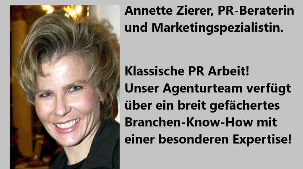 Annette Zierer, PR-Beraterin und Marketingspezialistin