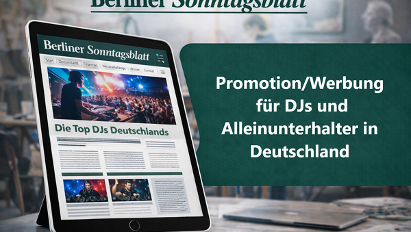 Promotion/Werbung für DJs u. Alleinunterhalter