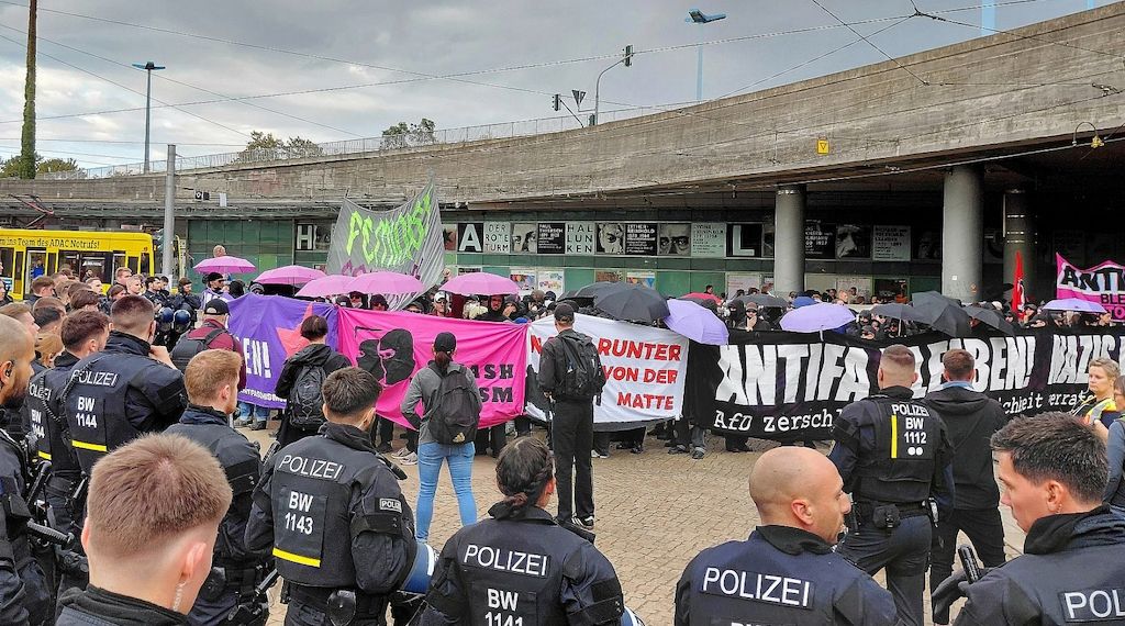 Demos am Vorabend der Landtagswahl in Sachsen-Anhalt