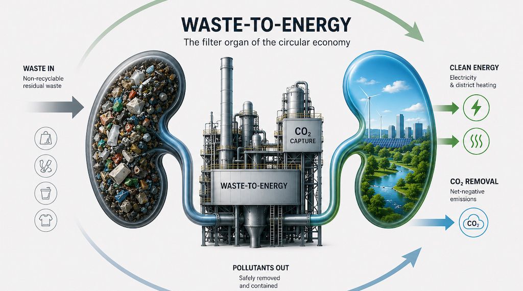 Waste-to-Energy: Verwertung am Ende des Recyclings