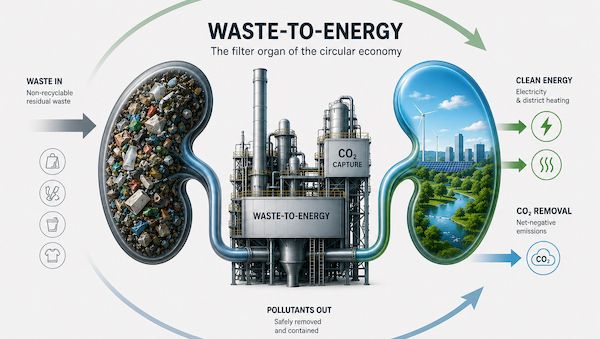 Waste-to-Energy: Verwertung am Ende des Recyclings