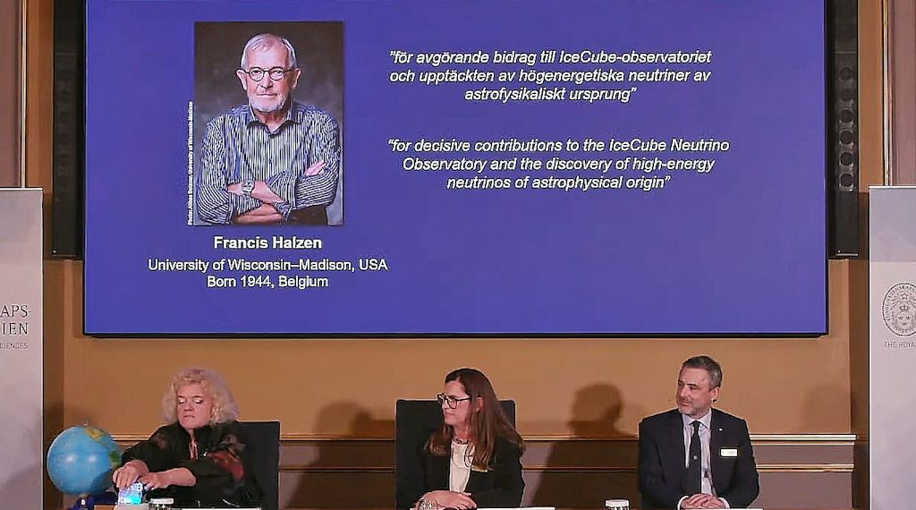 Belgischer Astrophysiker Halzen erhält Physik-Nobelpreis