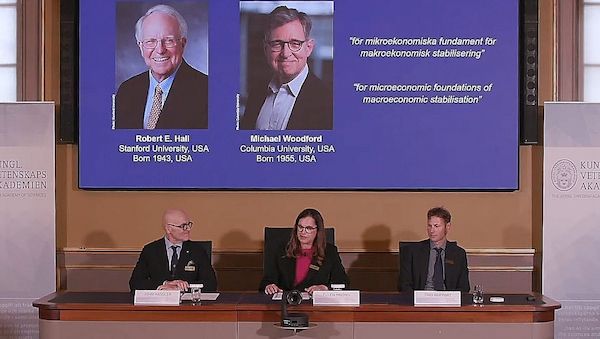 Wirtschaftsnobelpreis geht an US-Ökonomen Hall und Woodford
